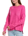 Vince Camuto Center Seam Crewneck Sweater In Pink
