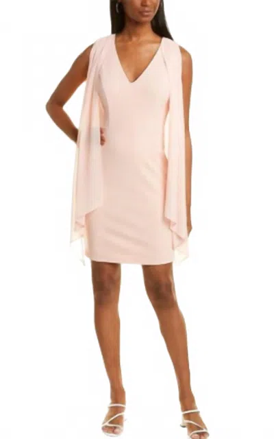 Vince Camuto Crepe Sheath Midi Dress In Blush Pink