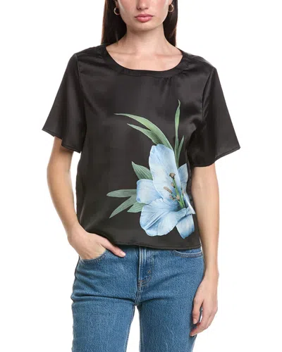 Vince Camuto Crewneck Blouse In Black