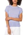 Vince Camuto Short Sleeve Crewneck Sweater In Slate Blue