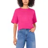 Vince Camuto Crewneck Knit Top In Pink