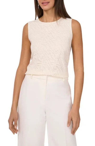 Vince Camuto Crewneck Stretch Nylon Tank In Neutral
