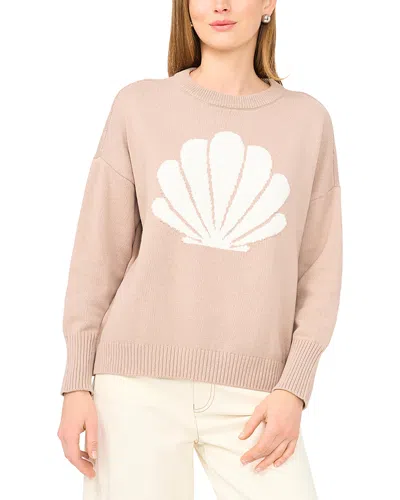 Vince Camuto Crewneck Sweater In Pink