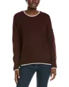 Vince Camuto Crewneck Sweater In Brown