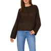 Vince Camuto Crewneck Sweater In Chocolate