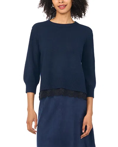 Vince Camuto Crewneck Sweater In Blue