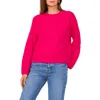 Vince Camuto Crewneck Sweater In Electric Pink