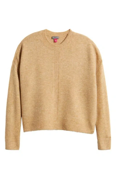 Vince Camuto Crewneck Sweater In Latte Hthr