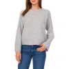 Vince Camuto Crewneck Sweater In Light Heather Grey