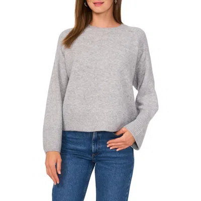 Vince Camuto Crewneck Sweater In Light Heather Grey