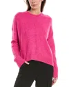 Vince Camuto Center Seam Crewneck Sweater In Pink