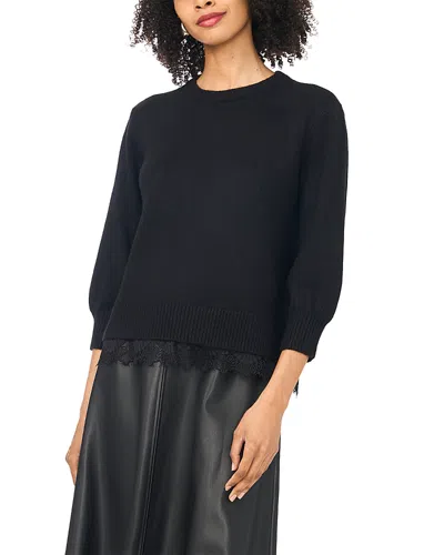 Vince Camuto Crewneck Sweater In Black