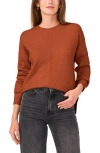 Vince Camuto Center Seam Crewneck Sweater In Sierra