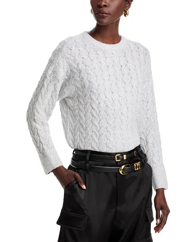 Vince Camuto Crewneck Sweater In Silver Heather