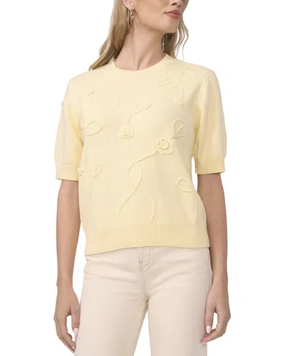 Vince Camuto Crewneck Sweater In Yellow