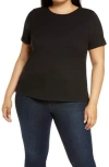 Vince Camuto Crewneck T-shirt In Black