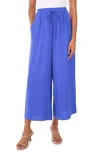 Vince Camuto Crinkled Drawstring Waist Pants In Blue