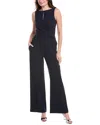 Vince Camuto Crisscross Crepe Jumpsuit In Blue