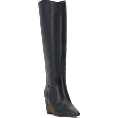 Vince Camuto Cristen Knee High Boot In Black Leather