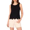 Vince Camuto Crochet Front Cotton Tank
