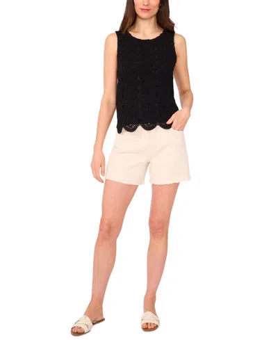 VINCE CAMUTO WOMEN'S CROCHET SCALLOP HEM TANK