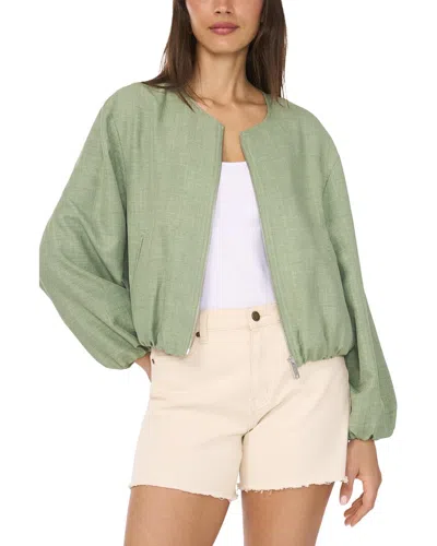 Vince Camuto Cropped Bubble Jacket In Green