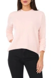 Vince Camuto Crewneck Sweater In Pink Lotus