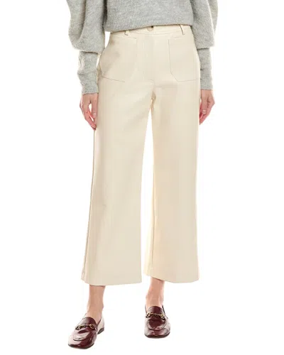 Vince Camuto Cropped Front Pocket Pant In White