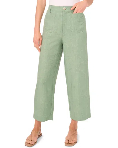 Vince Camuto Front Pocket Crop Pants In Green