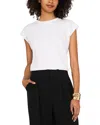 Vince Camuto Cropped Sleeveless Top In Ultra White