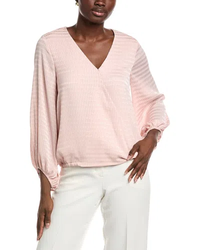 Vince Camuto Cross Front Blouse In Pink