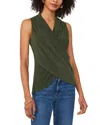 Vince Camuto Crossover Front Top In Green