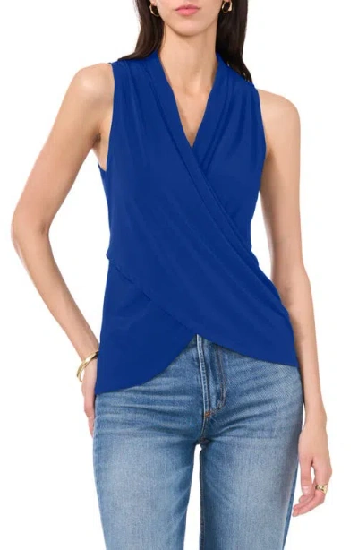 Vince Camuto Crossover Tank In Goddess Blue