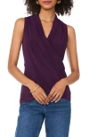 Vince Camuto Crossover Front Top In Sweet Plum