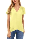 Vince Camuto Crossover Top In Bright Lem
