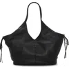 Vince Camuto Cryss Stitch Trim Tote In Black