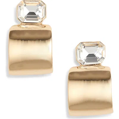 Vince Camuto Crystal & Front Hoop Earrings