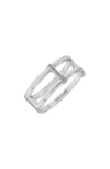 Vince Camuto Crystal Bangle Bracelet In Silver Tone