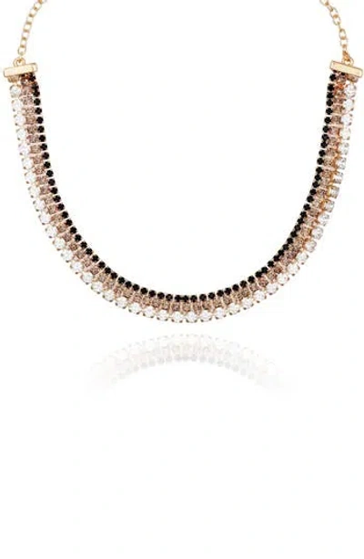 Vince Camuto Crystal Choker Necklace In Gold