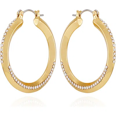 Vince Camuto Crystal Hoop Earrings