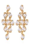 Vince Camuto Crystal Kite Drop Earrings In White/goldtone