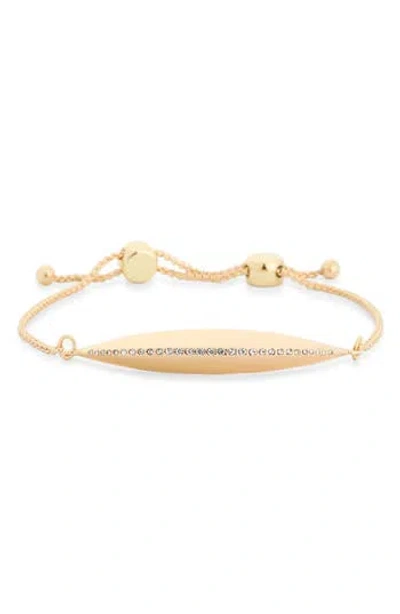 Vince Camuto Crystal Marquise Bar Slider Bracelet In Gold