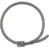 Vince Camuto Crystal Mesh Chain Belt In Gray