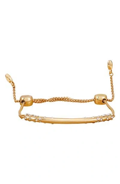 Vince Camuto Crystal Pavé Bar Chain Bracelet In Gold