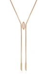 Vince Camuto Crystal Snake Chain Y-necklace In Gold