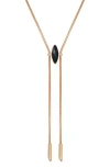 Vince Camuto Crystal Snake Chain Y-necklace In Gold