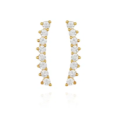 VINCE CAMUTO CUBIC ZIRCONIA CLIMBER EARRINGS