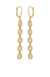 Vince Camuto Cubic Zirconia Drop Earrings In Gold