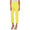 Vince Camuto Cuff Crop Pants In Bright Lemon