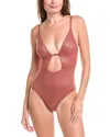 Vince Camuto Cutout One-piece In Brown